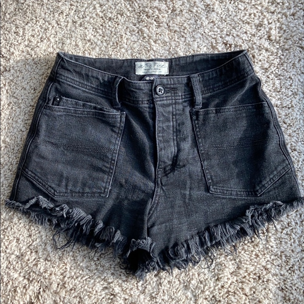 Free People CRVY “We The Free” High Waisted Shorts